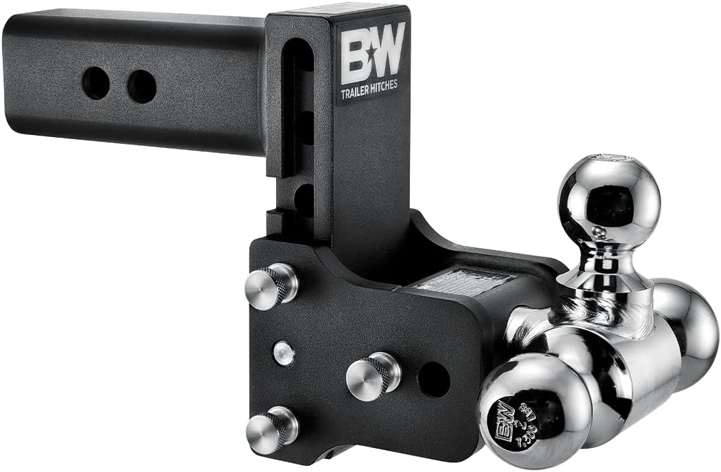 TS20048B - B&W Automotive Class V 2 1/2In Receiver Black Tow & Stow 8in Model 5in Drop 5.5in Rise Tri-Ball