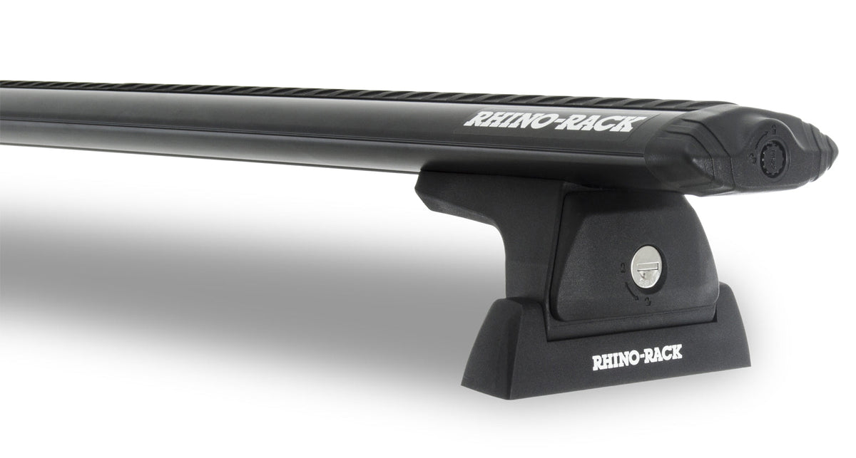 Y02-500B-NT - Rhino Rack Vortex Black 2 Bar 65In Roof Rack