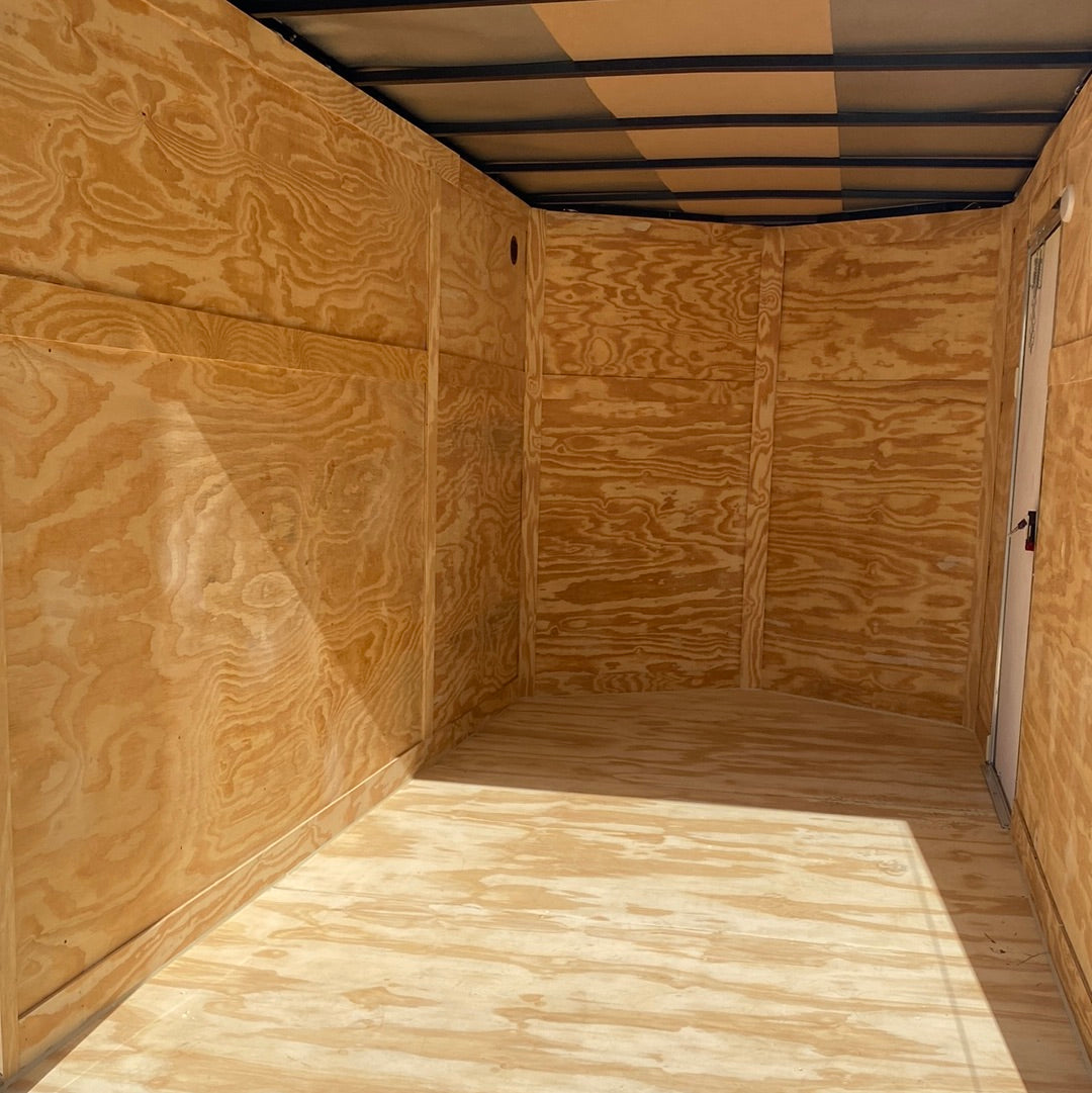 97484 Wht 6x12 Single Axle Diamond Cargo Enclosed trailer