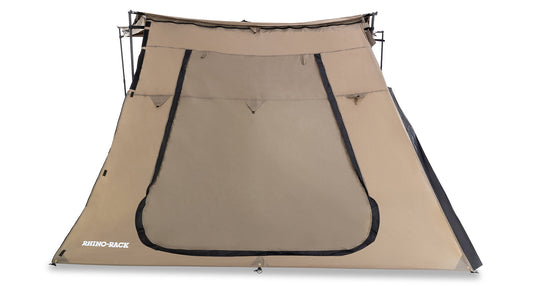 33110 - Rhino Rack Batwing Compact Tapered Extension With Door Tan