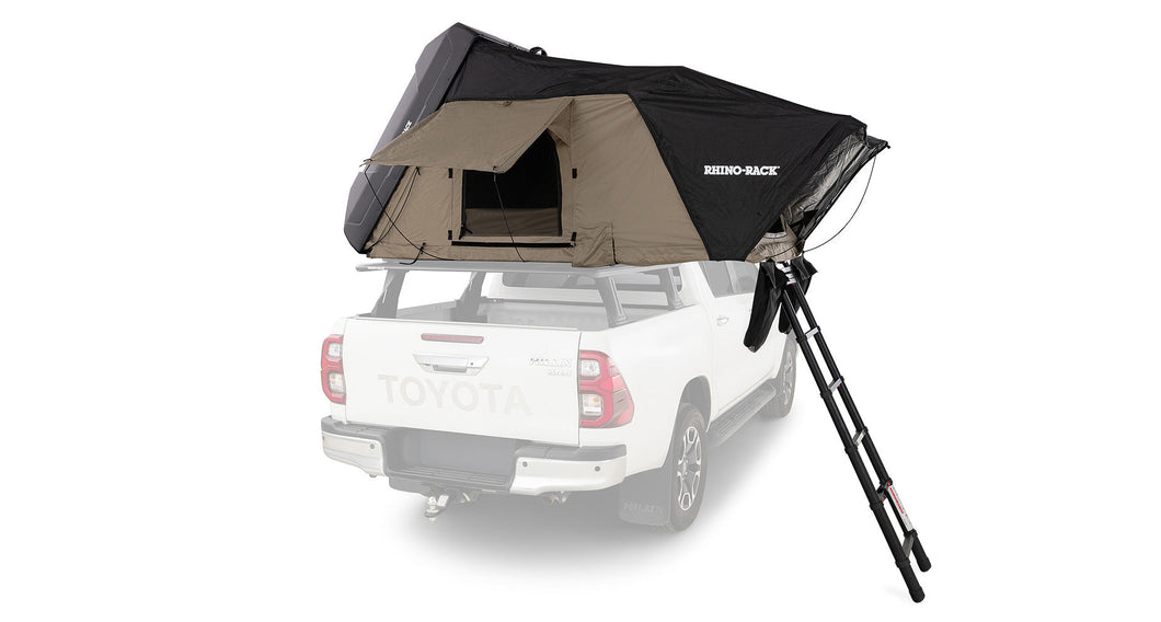 61002 - Rhino Rack Roof Top 2 Person Folding Hardshell Tent Black