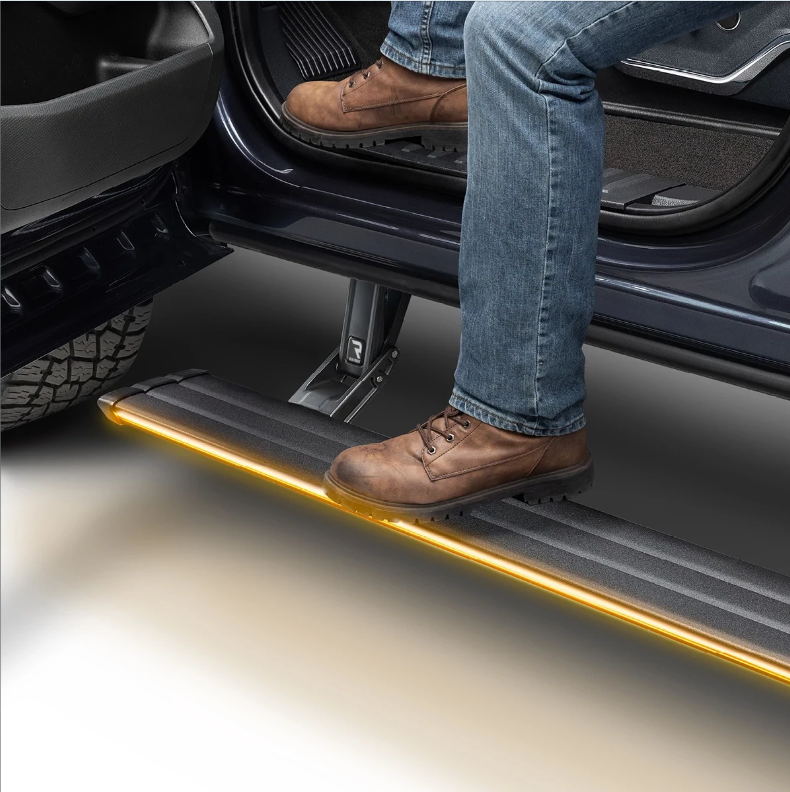 96255-01A - AMP Research PowerStep Vision - Fits 2022-2025 Chevrolet Silverado/GMC Sierra 1500 & 2022-2025 2500/3500HD