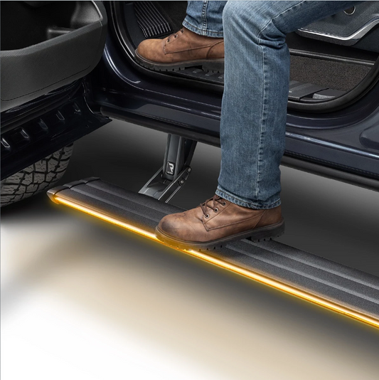 96255-01A - AMP Research PowerStep Vision - Fits 2022-2025 Chevrolet Silverado/GMC Sierra 1500 & 2022-2025 2500/3500HD