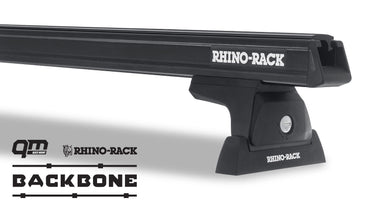 JA6384 - Rhino Rack Heavy Duty Rlt600 Black 2 Bar Backbone Roof Rack