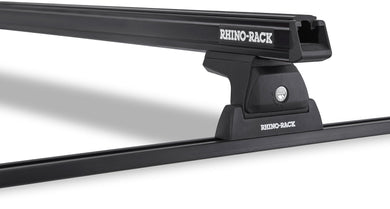 JA8721 - Rhino Rack Heavy Duty Rlt600 Trackmount Black 2 Bar Roof Rack