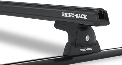 JA8123 - Rhino Rack Heavy Duty Rlt600 Trackmount Black 2 Bar Roof Rack