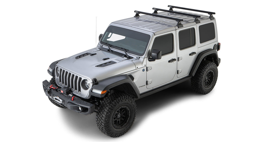 JB0885 - Rhino Rack Vortex Rlt600 Black 3 Bar Rhino-Rack Backbone Roof Rack