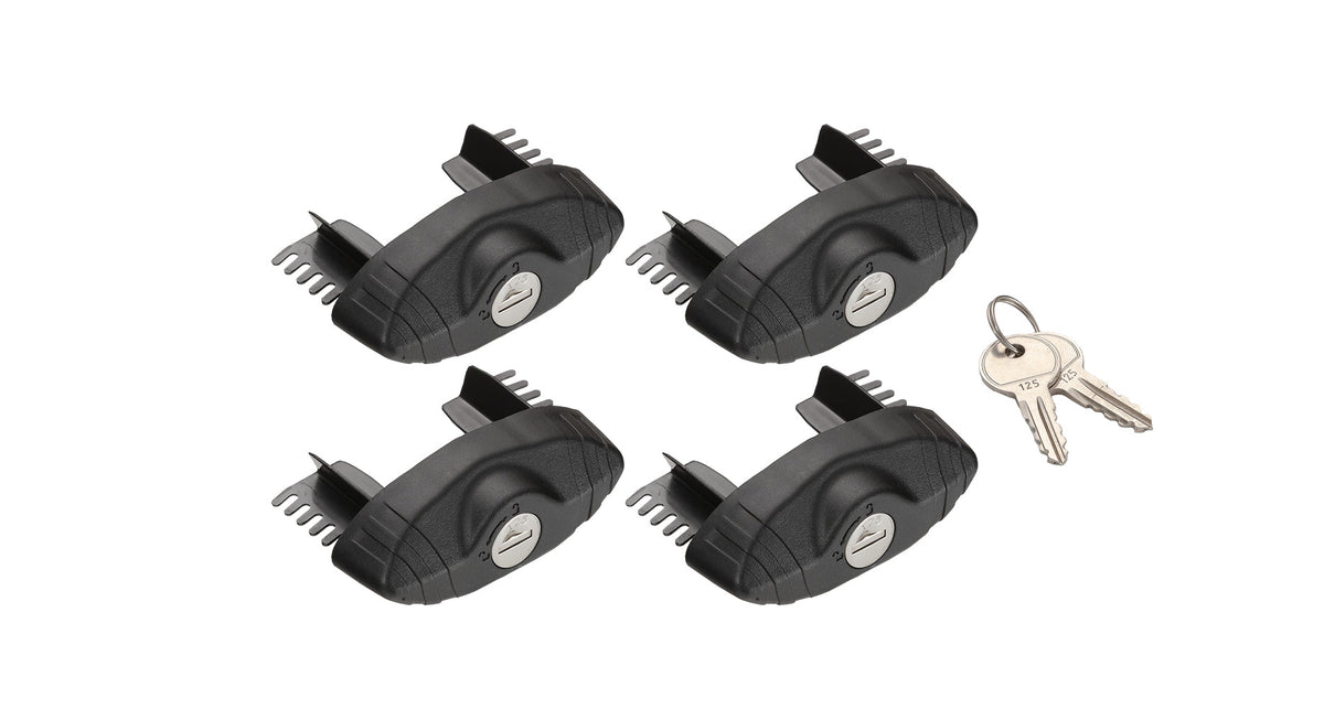 VA-LEC4 - Rhino Rack Locking End Caps For Vortex Aero Bars Only, Set/4