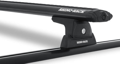 Y02-500B - Rhino Rack Track  Mount, Cap Topper, Aero Bar Black 65In: Rtc16 X 1, Rlt500 X 2, & Va165B X