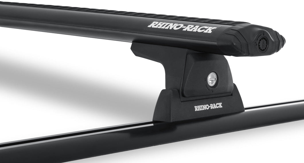 JA8121 - Rhino Rack Vortex Rlt600 Trackmount Black 2 Bar Roof Rack