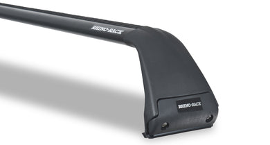 SG59 - Rhino Rack Roof Rack Kit - 2 Vortex Aero Black Bars W 4 Gutter Mounts (For 4 Dr Jeep)