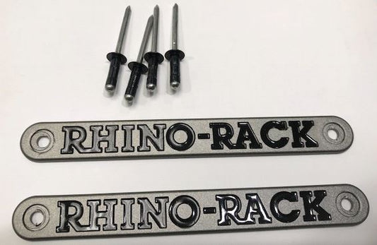 Z200 - Rhino Rack 4-Series Pioneer Badge (Includes 4 Rivets, 2 Badges) Black