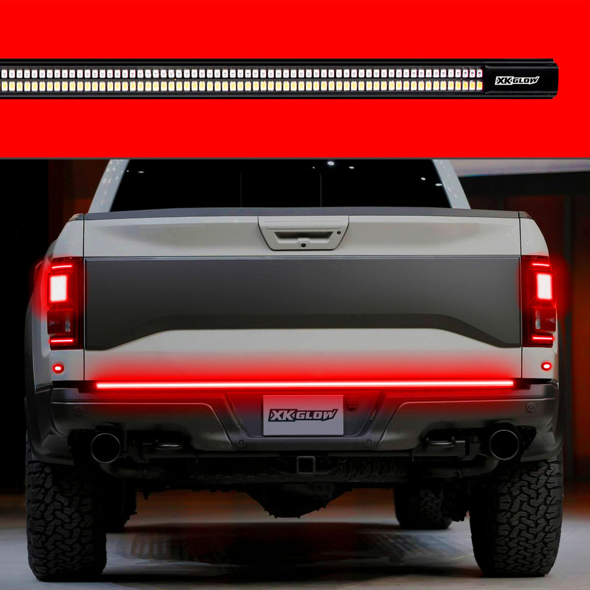 XK041023 - XK Glow - 48/60 Inch Truck Tailgate LED Light Bar with Sequential Turn Signal
