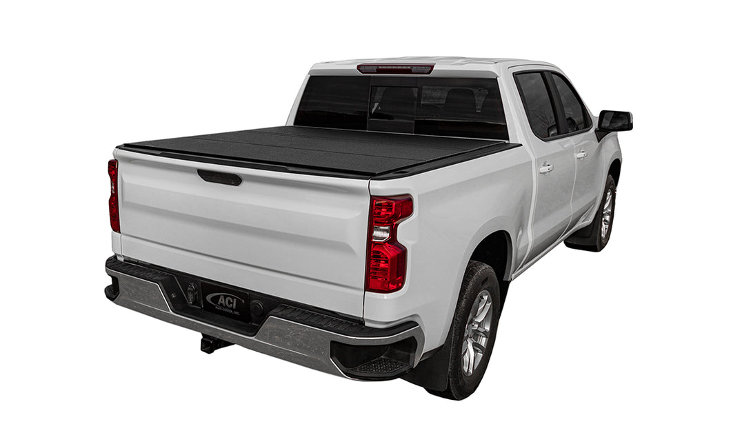 B3040079 - Lomax Folding Hard Cover - Fits 2012-2018 & 2019-2024 Classic Ram 1500 & 2012-2024 2500/3500HD with RamBox (remove utility rails) - Black Urethane
