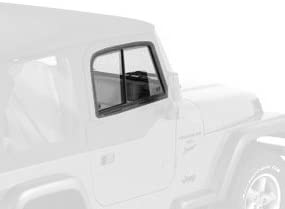 51787-35 - Bestop Black Diamond Black Diamond Upper Door Sliders - Fits 1997-2006 Wrangler