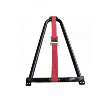 BM1TCBK-TX - N-Fab Mounted Tire Carrier - Textured Black Bed Mounted Tire Carrier with Black Strap