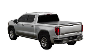 B1020109 - Lomax Folding Hard Cover - Fits 2019-2024 Chevrolet Silverado/GMC Sierra 1500 5 8" Bed with CarbonPro Box with or without Multifunction Tailgate without Bedside Storage Boxes - Matte Black
