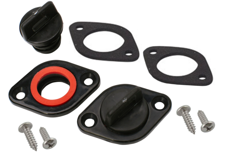 AD4 - Decked Accessories - Drawer drain plug set (Black)