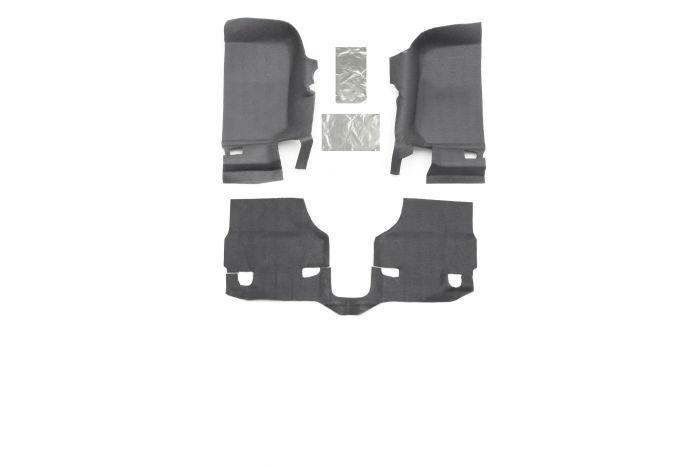 BTTJ97FNC - BedRug Jeep Kits - BedTred - Fits 1997-2006 Jeep TJ/LJ Front 3PC Floor Kit without Center Console - Includes Heat Shields (Special Order Only)