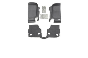 BTTJ97F - BedRug Jeep Kits - BedTred - Fits 1997-2006 Jeep TJ/LJ Front 3PC Floor Kit with Center Console (Includes Heat Shields)