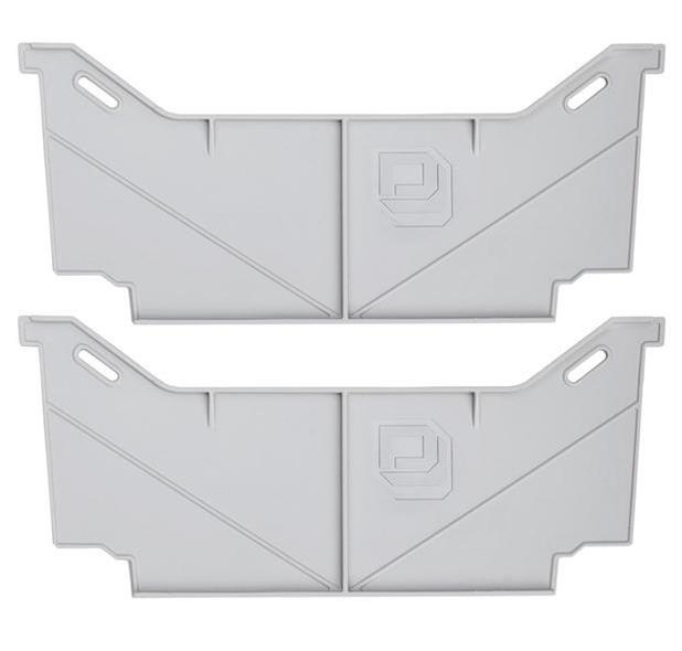 AD8WIDEx2 - Decked Accessories - Locking tab wide drawer dividers - (1) one set of two (Light Gray)