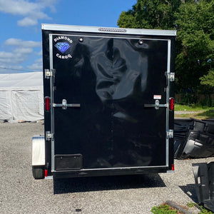 97485 Blk 6x12 Single Axle Diamond Cargo Enclosed trailer
