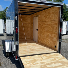Load image into Gallery viewer, 97485 Blk 6x12 Single Axle Diamond Cargo Enclosed trailer