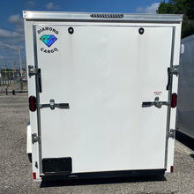 Load image into Gallery viewer, 97484 Wht 6x12 Single Axle Diamond Cargo Enclosed trailer