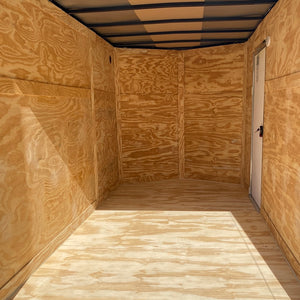 97483 Wht 6x12 Single Axle Diamond Cargo Enclosed trailer